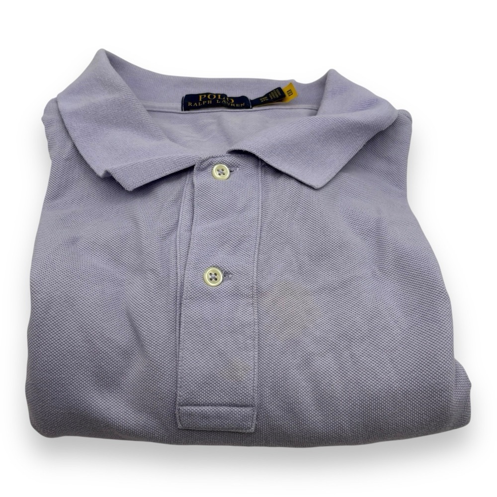 Polo Ralph Lauren Shirt Men's 2XB Lilac Pony Short Sleeve Casual
